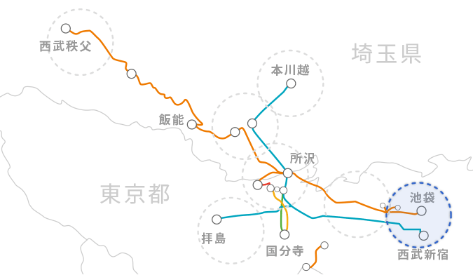 沿線エリア地図