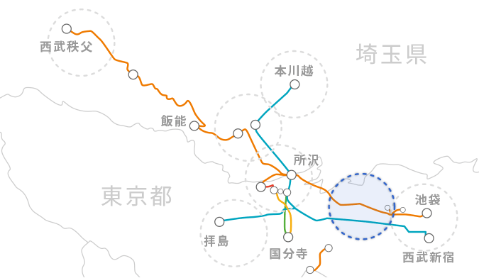 沿線エリア地図