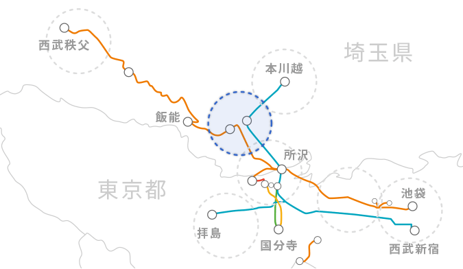 沿線エリア地図