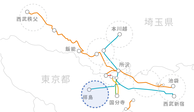 沿線エリア地図