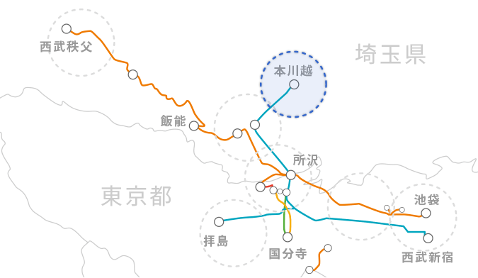 沿線エリア地図