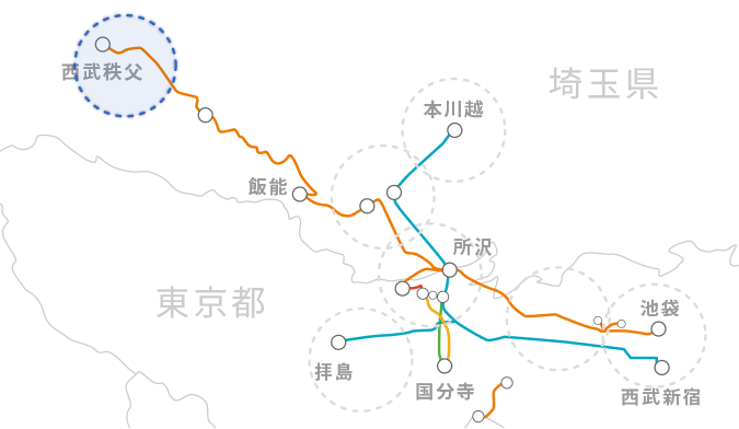 沿線エリア地図